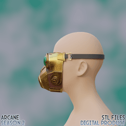 Vi Enforcer Gasmask Arcane League of Legends 3d model