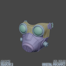 Vi Enforcer Gasmask Arcane League of Legends 3d model