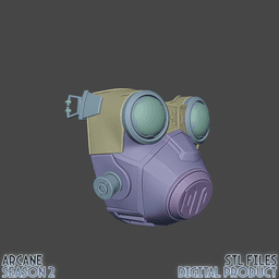 Vi Enforcer Gasmask Arcane League of Legends 3d model