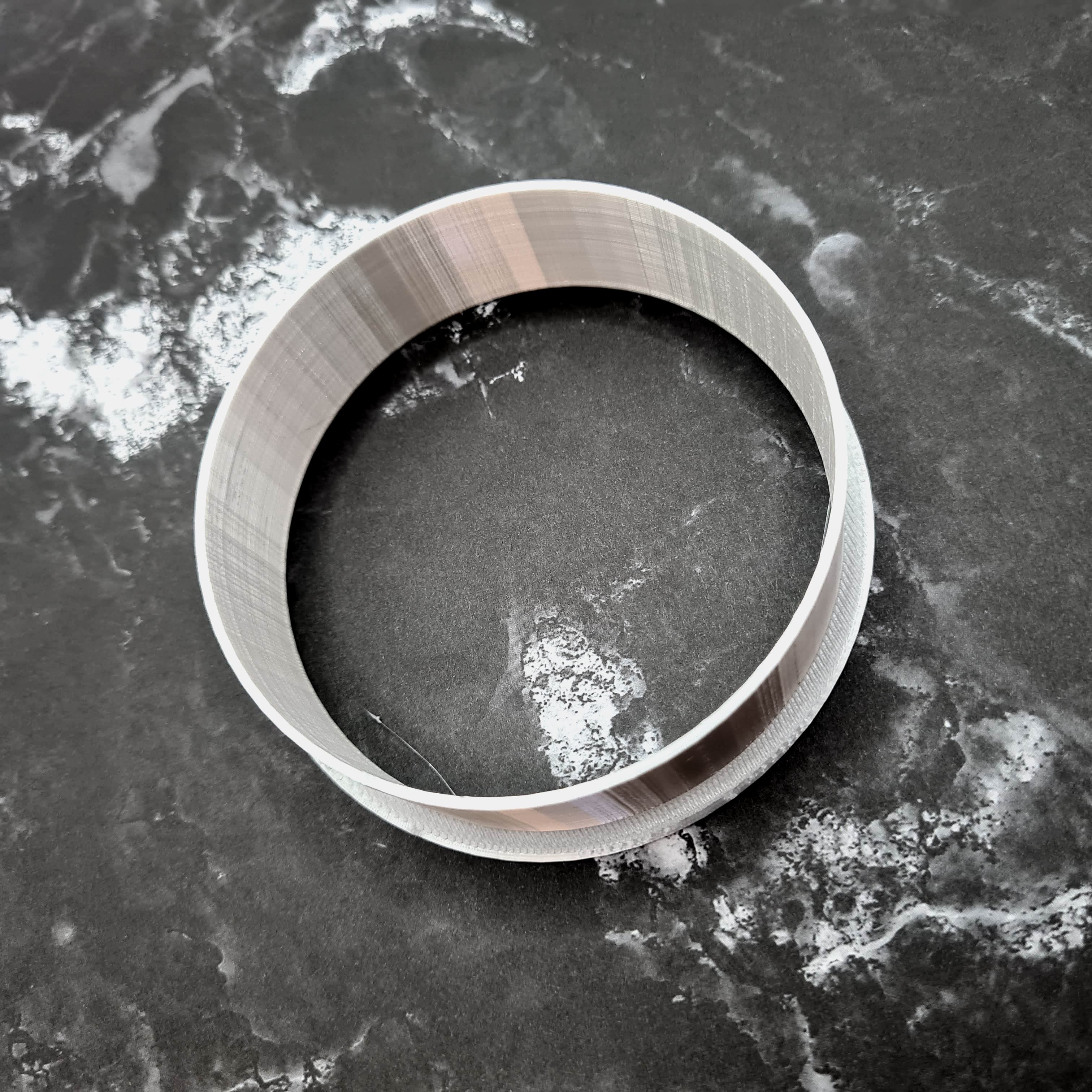 80mm Round Cookie Cutter 3d model