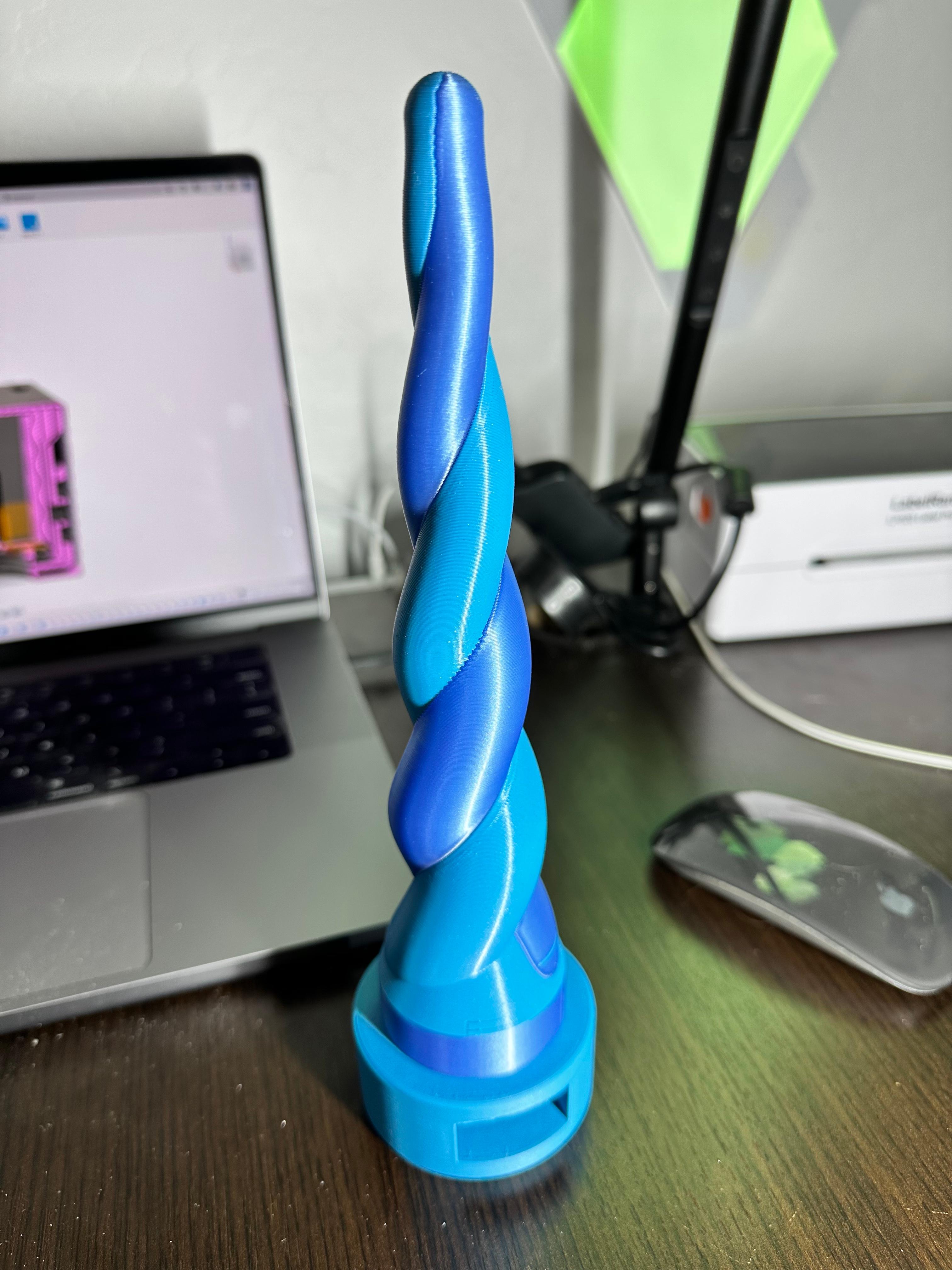 Unicorn Horn Stash Container or LED glowing Unicorn Horn 3d model