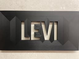Modern Door Sign 3d model