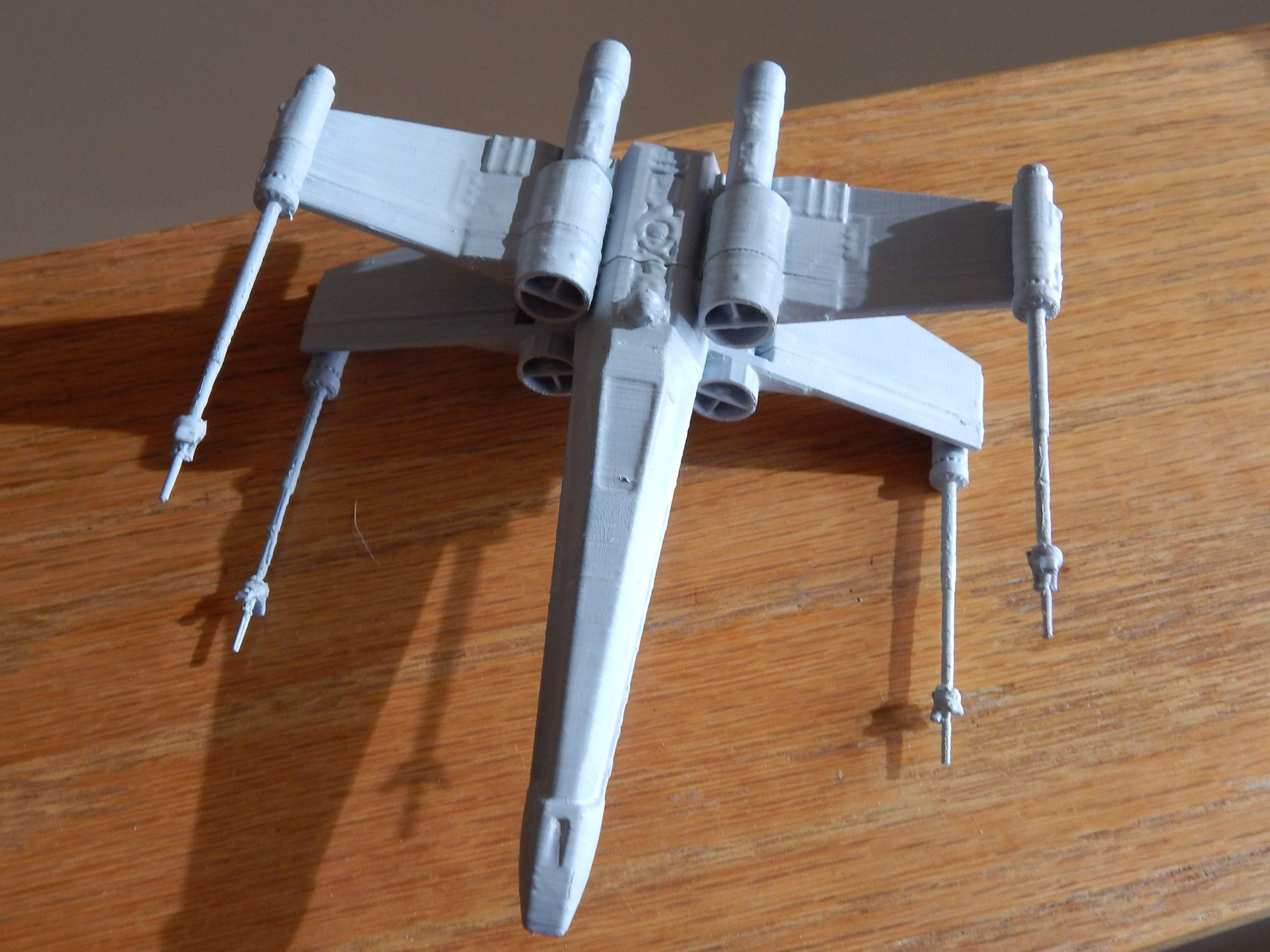 Star Wars X Wing, S-foils in attack position 3d model