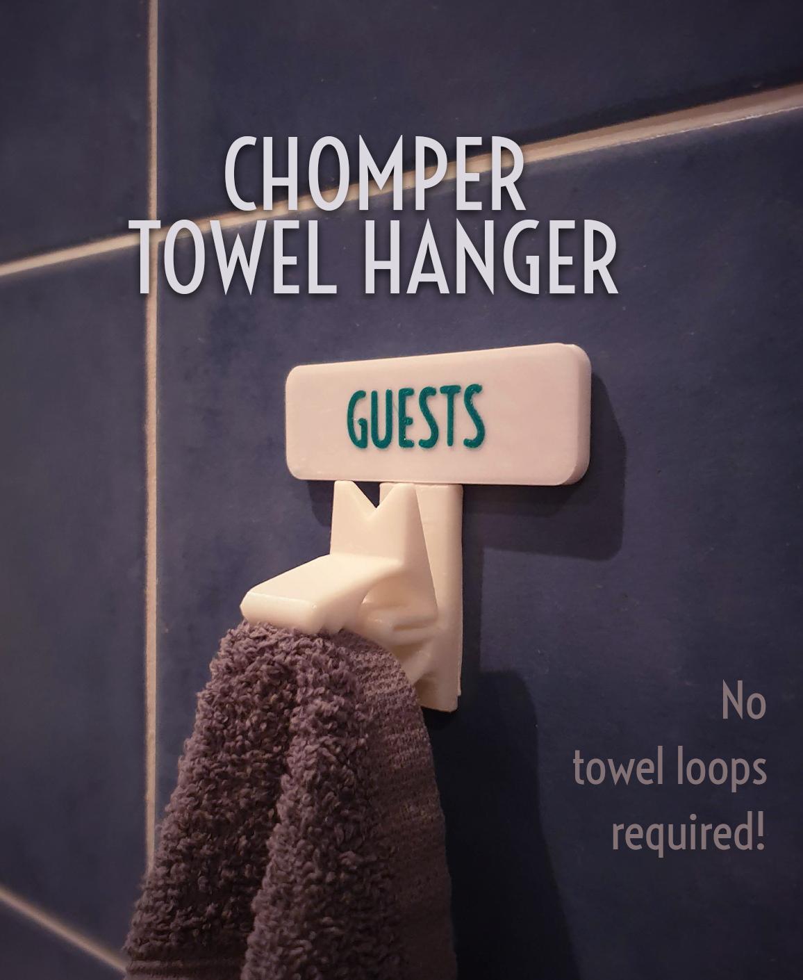Chomper Hand Towel Hanger 3d model
