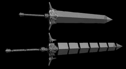 $18.99 SWORD OF MOONLIGHT HOLY MOONLIGHT GREATSWORD life size cosplay replica - Dark Souls Fan Art 3d model