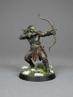 FREE Goblin Archer – Fantasy Miniature STL 32mm TTRPG 3d model