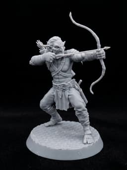 FREE Goblin Archer – Fantasy Miniature STL 32mm TTRPG 3d model