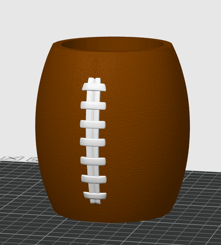 Football Can Koozie - Blank 3d model