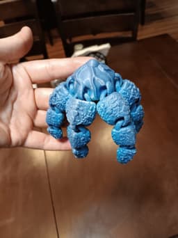 the eye from the stars monster - flexi fidget toy - articulated - print in place 3d model