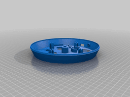 Simple 360° Rotary plate (optional motorized) 3d model