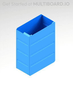 3x4x1.5 LU - MultiBin Simple Drawer 3d model