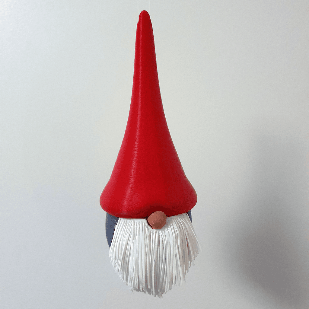 Cute ornament gnome 3d model