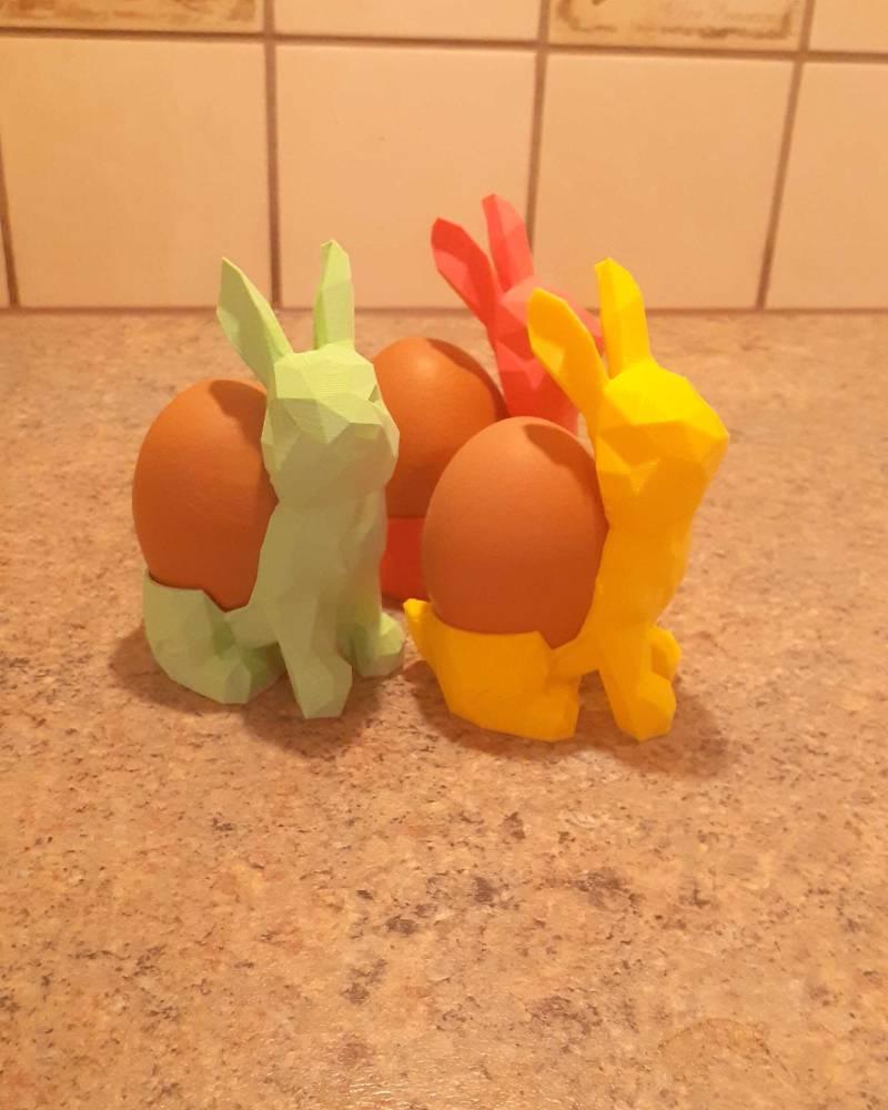 Easter Egg Festive Bunny - egg display organizer 3d model