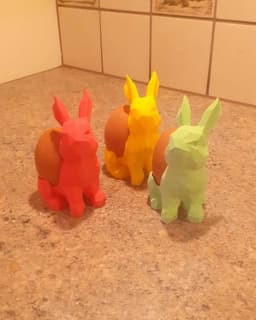 Easter Egg Festive Bunny - egg display organizer 3d model