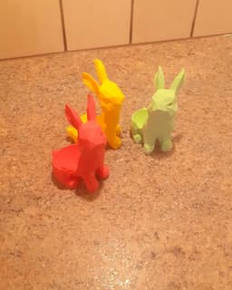 Easter Egg Festive Bunny - egg display organizer 3d model