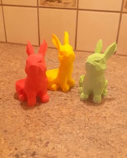 Easter Egg Festive Bunny - egg display organizer 3d model
