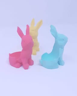 Easter Egg Festive Bunny - egg display organizer 3d model