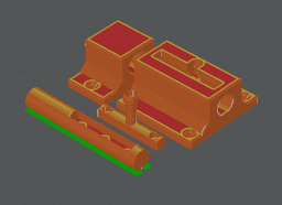 Easy Simple Lock With Safety Latch - Strong Design 3d model