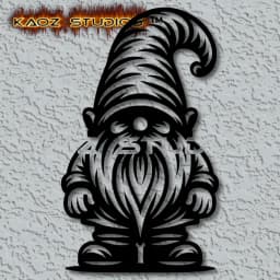 garden gnome wall art forest creature home decor 3d model
