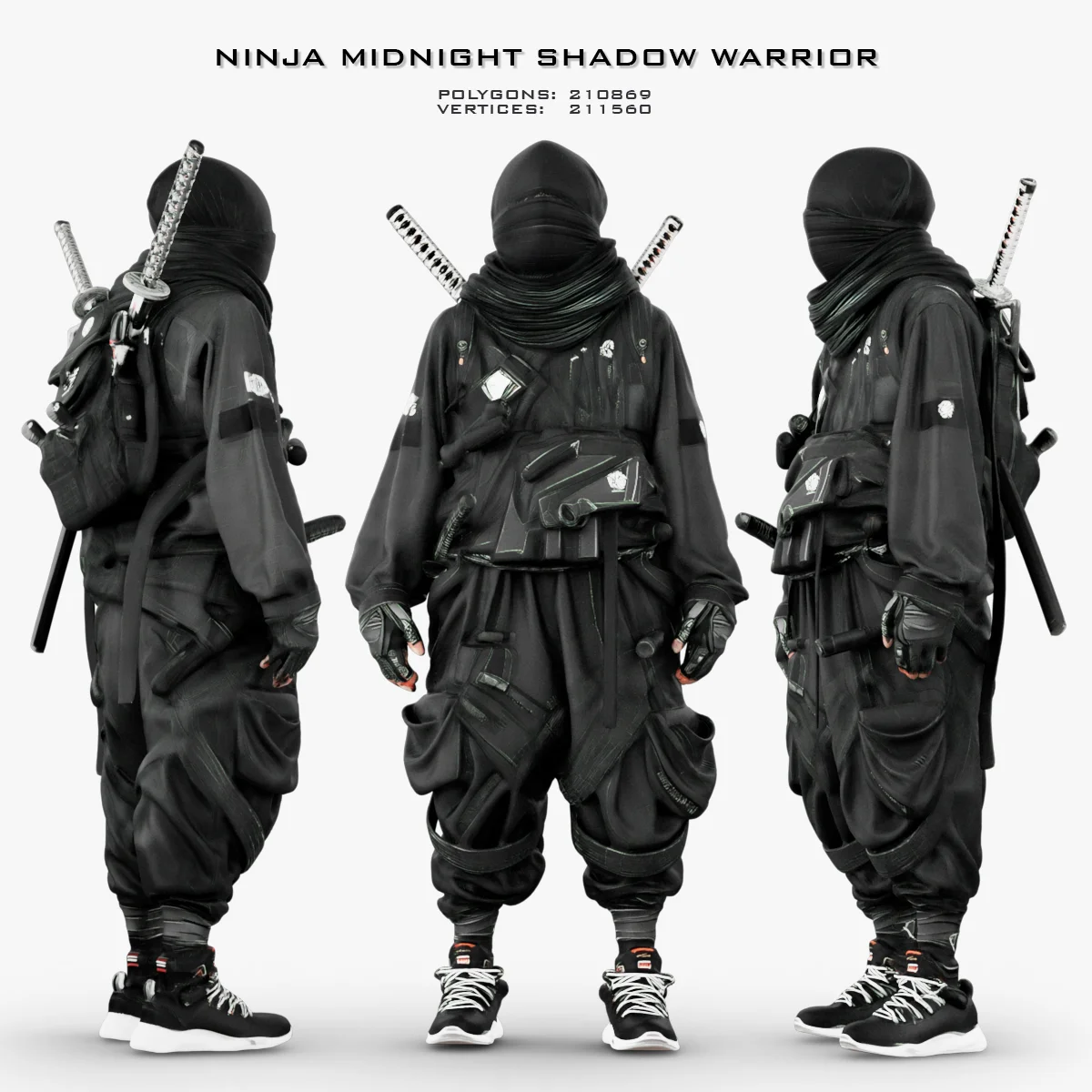Ninja Midnight Shadow Warrior 3d model