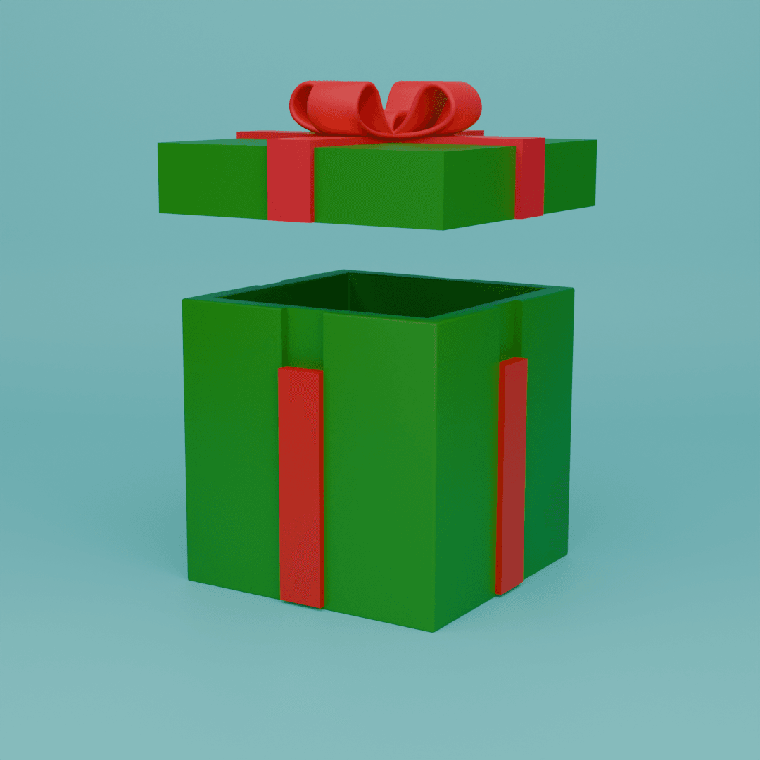 Present Gift Box 3d model