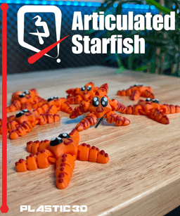 Articulated Starfish –3 Styles 3d model