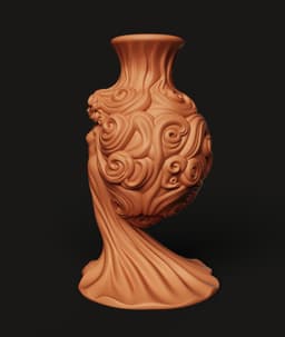 Classical Goddess Statue Vase | Elegant Female Form Decor | Mythological Art Vase 3d model