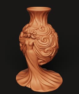 Classical Goddess Statue Vase | Elegant Female Form Decor | Mythological Art Vase 3d model