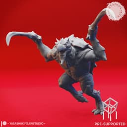 Hook Horror Clan - Tabletop Miniatures (Pre-Supported) 3d model