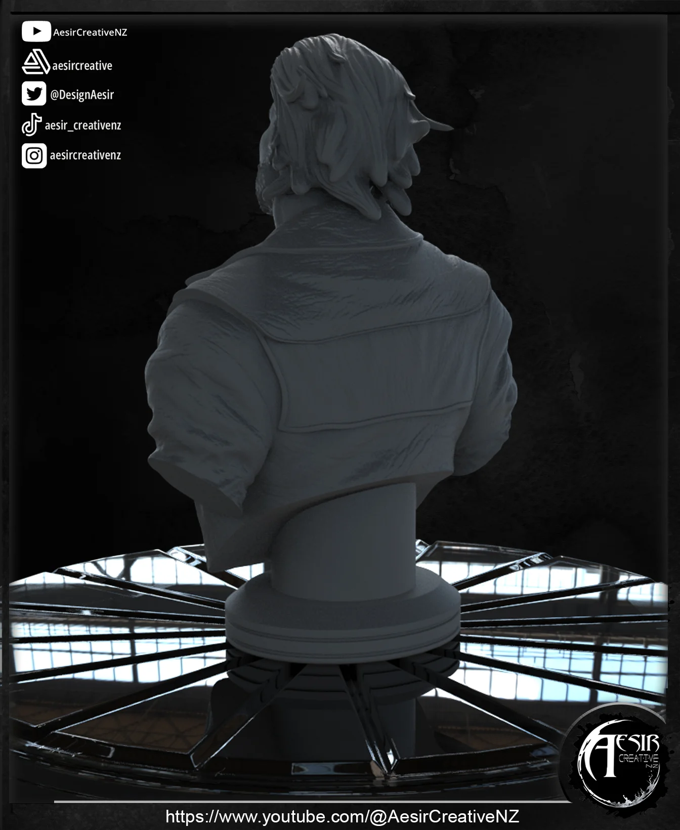 VANDER - ARCANE - BUST 3d model