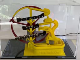 Marble Clock "Time Rolls On" 3d model