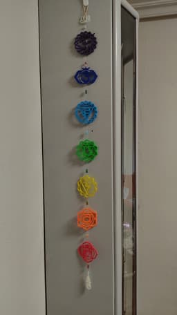 Hanging chakras 3d model