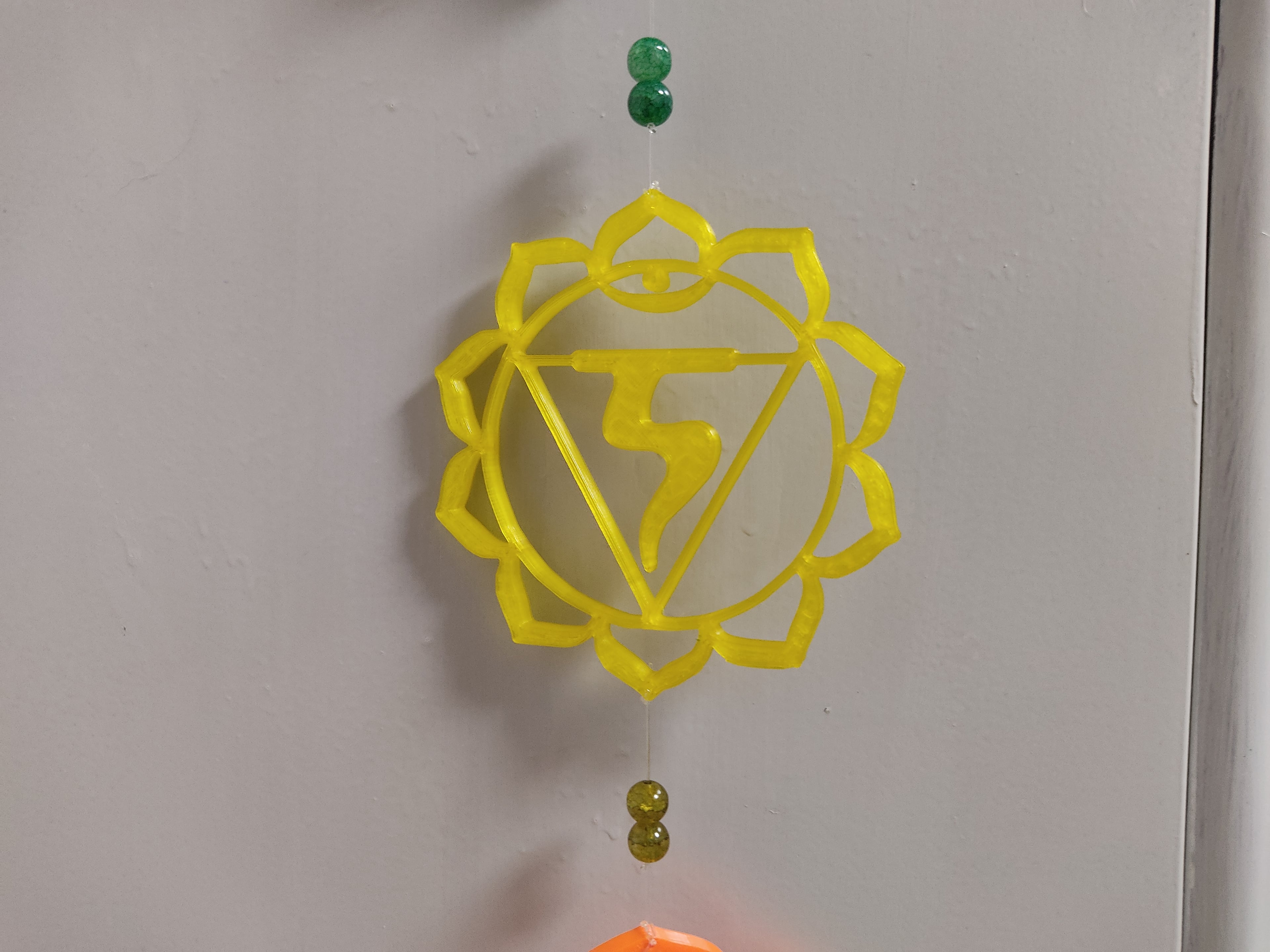 Hanging chakras 3d model