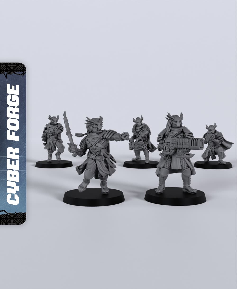 K'Erin Unit - With Free Cyberpunk - Sci-Fi Gift Ideas for RPG and Wargamers 3d model