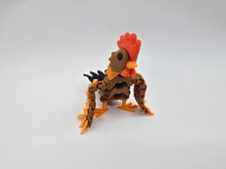 Flexi Posable Rooster 3d model
