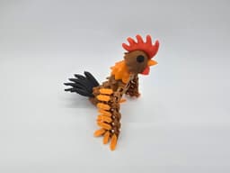 Flexi Posable Rooster 3d model