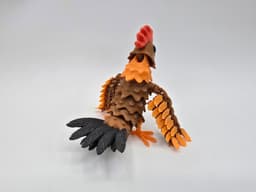 Flexi Posable Rooster 3d model