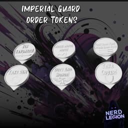 Imperial Guard Order Tokens - Wargaming Accessory 3d model