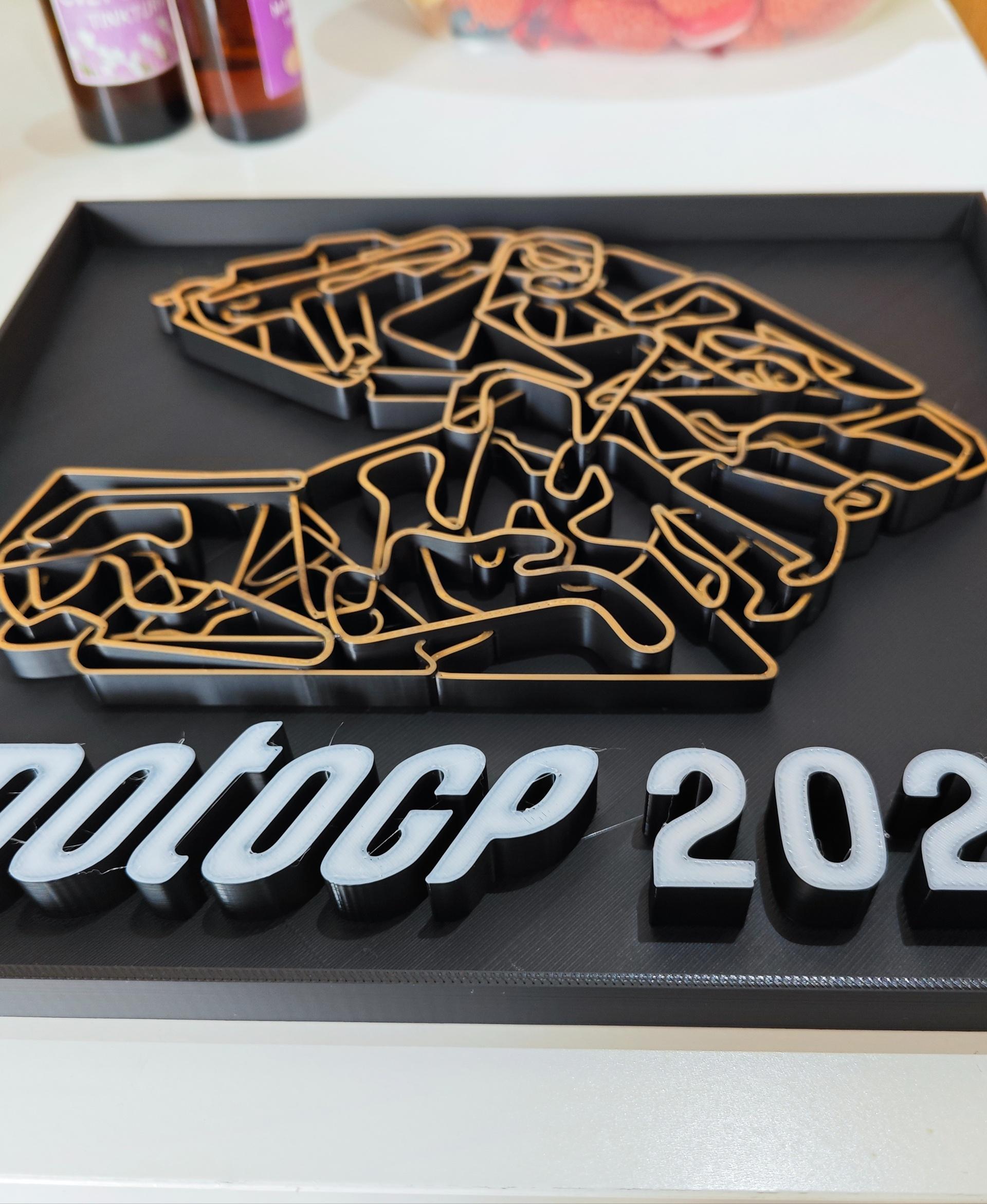 MotoGP 2024 Art - MotoGP 2024 Bambulab P1S with orange layer - 3d model