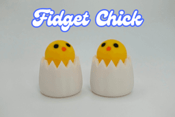 Fidget Chick (Bouncy Fidget Toy) 3d model