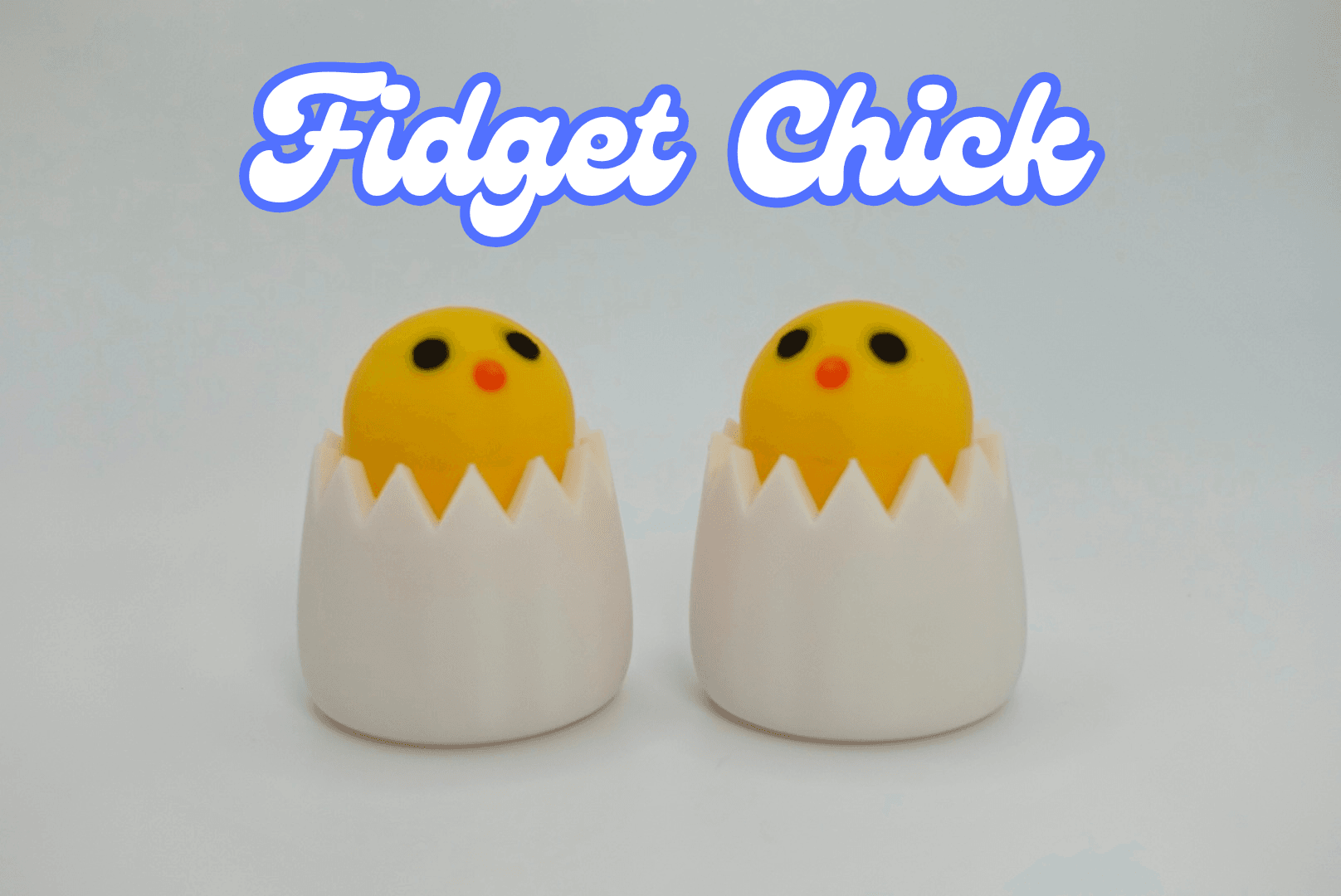 Fidget Chick (Bouncy Fidget Toy) 3d model
