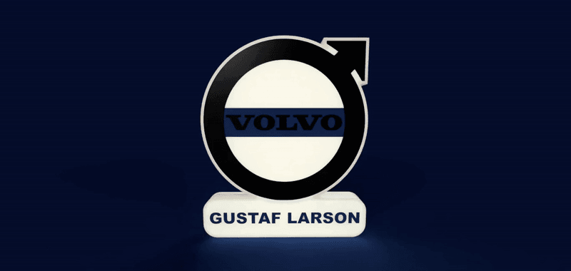 Volvo Sign – LED Strip Compatible 3d model