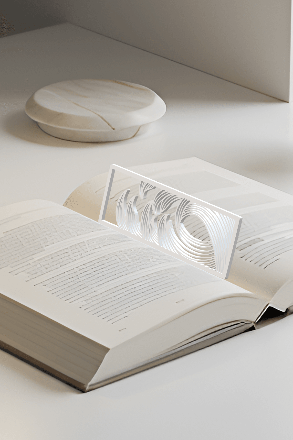 Ocean Bookmark, Gift Idea 3d model