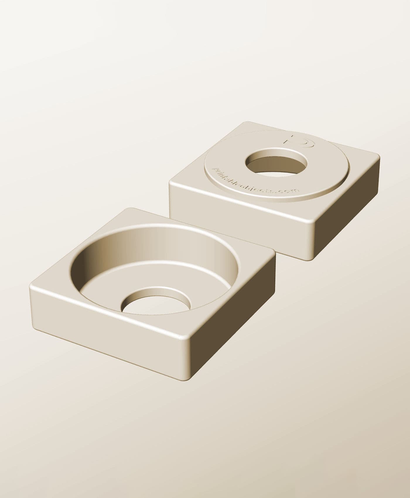 CS96-30-P Stackable pierced bin box module for creative decor 3d model