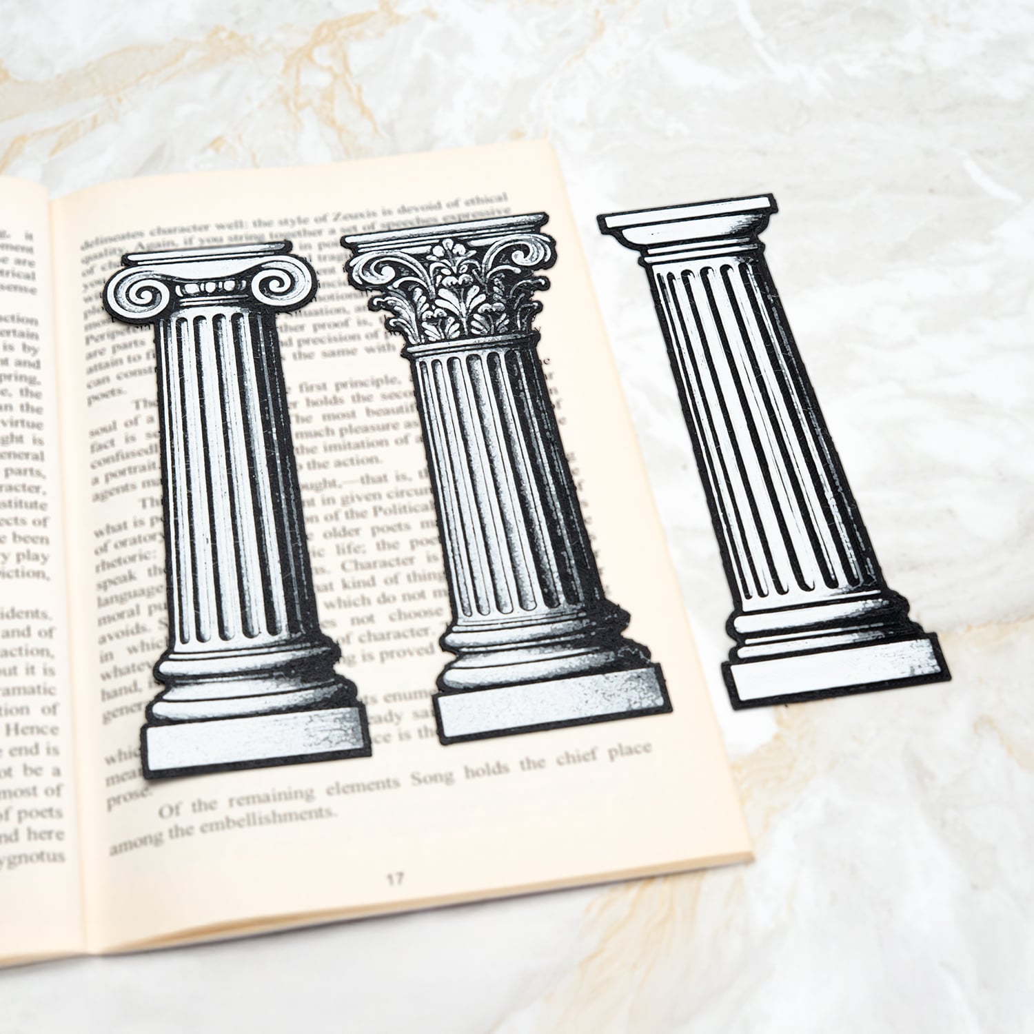 Classical Columns Bookmarks 3d model