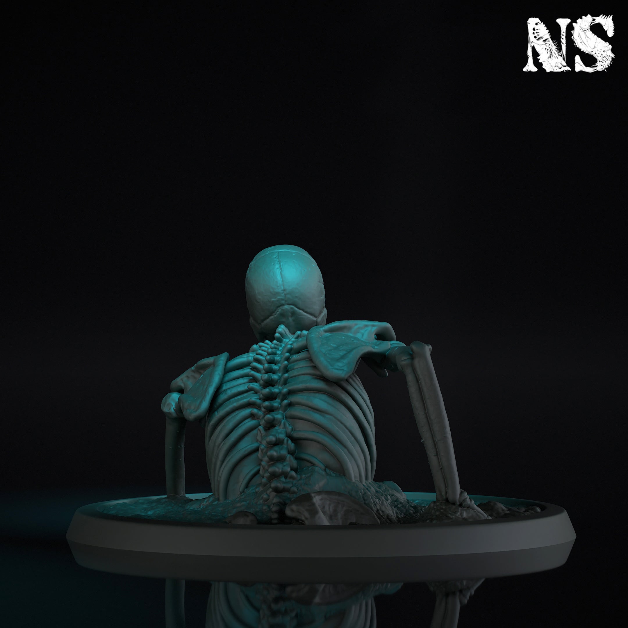 Rising Skeleton 02 3d model
