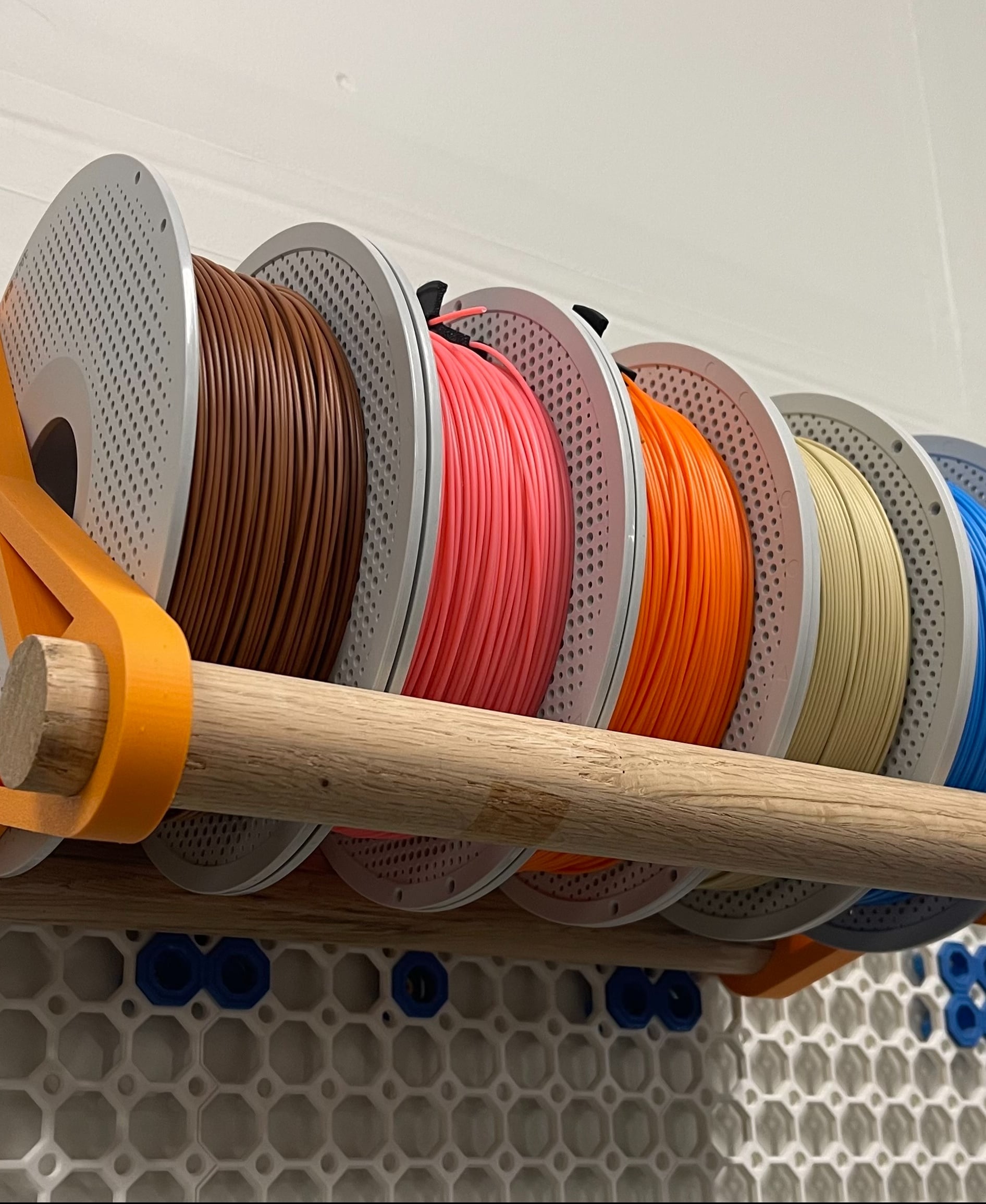 Filament Spool Rack for Multiboard 3d model