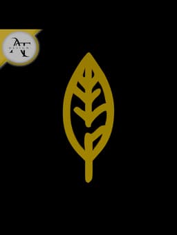Simple Leaf Symbol - 2D Art 3d model