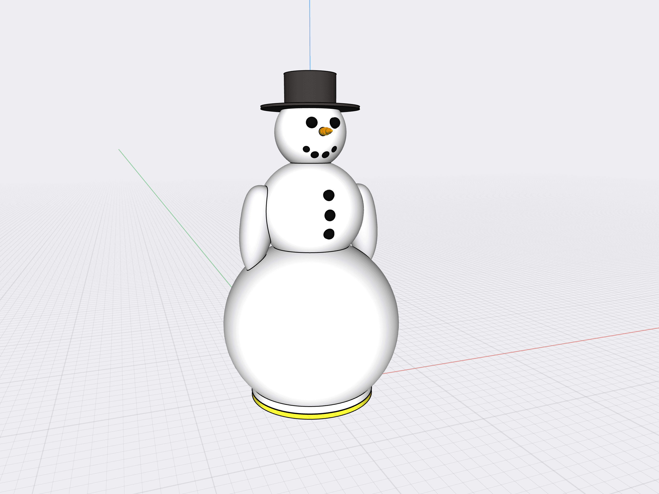 Snowman All Parts 3d model