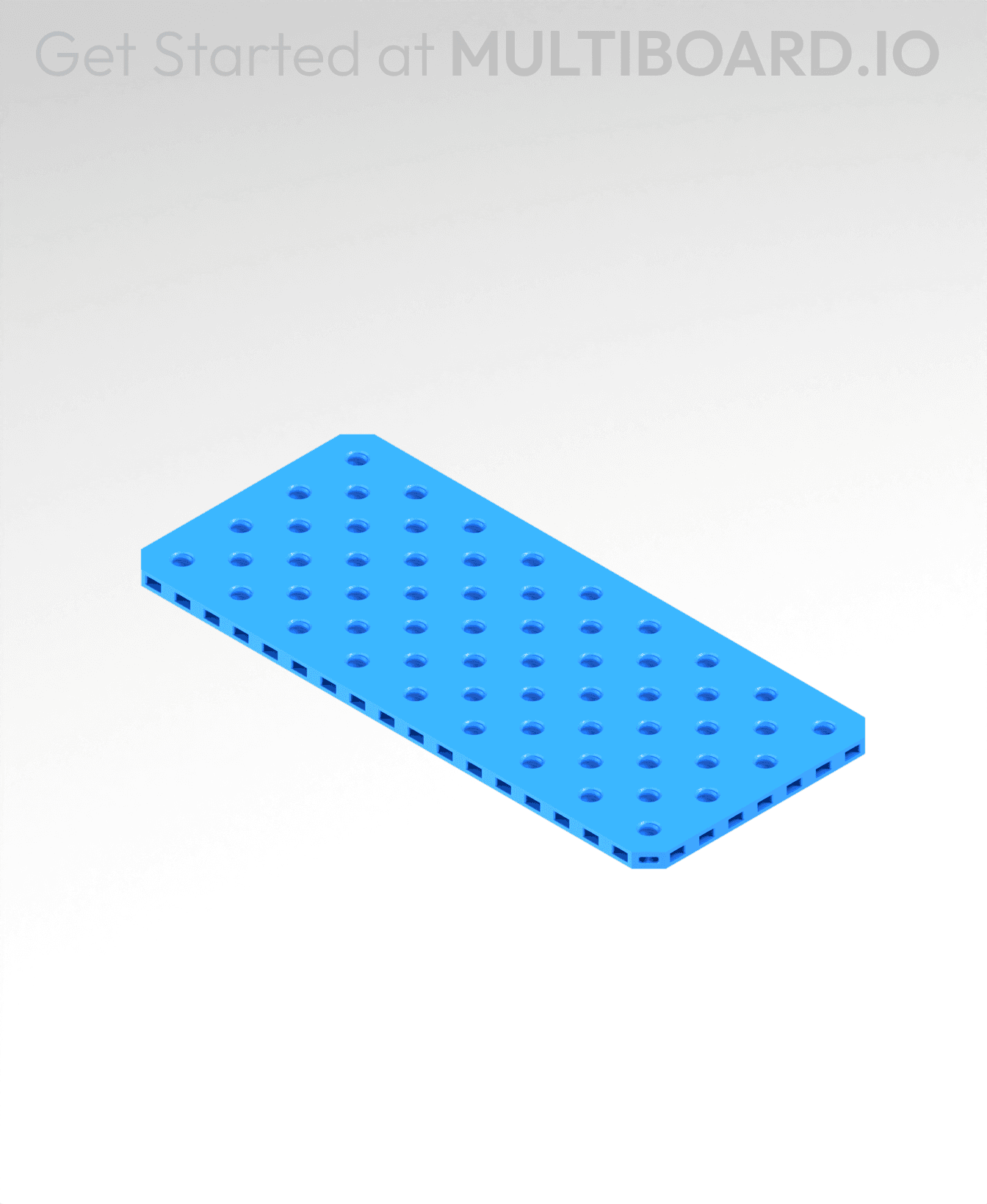 4x9 MU - Small Thread SU - MultiBoard Plate 3d model